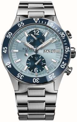 Ball Watch Company Edição limitada de cronógrafo de resgate Roadmaster azul gelo (1.000 peças) DC3030C-S1-IBEBE