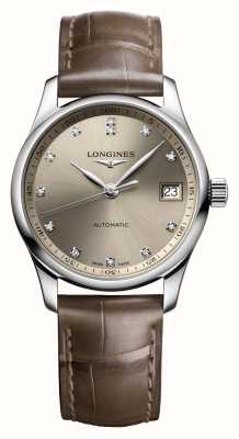 LONGINES Master collection 34mm diamante cravejado automático L23574072