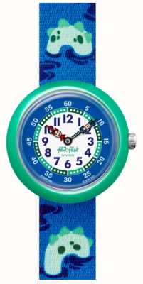 Flik Flak Relógio azul e verde incrível Nessie FBNP199