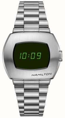 Hamilton Psr verde pulseira de aço inoxidável com mostrador digital H52414131