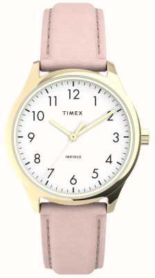 Timex Feminino | leitor fácil | alça rosa TW2V25200