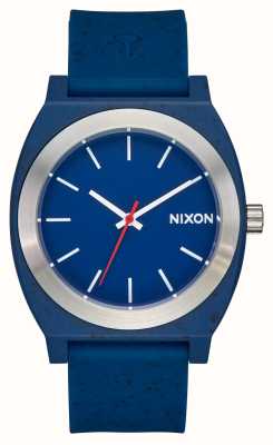 Nixon Opp contador de tempo | mostrador azul | alça de silicone azul A1361-5138-00