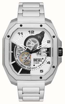 Diesel Esfolado masculino | mostrador de prata | pulseira de aço inoxidável DZ7470