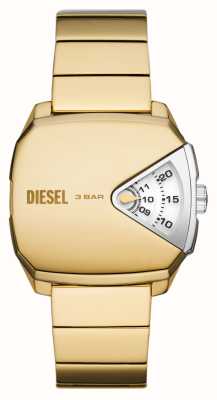 Diesel d.v.a. masculino relógio de ouro branco e amarelo DZ2154