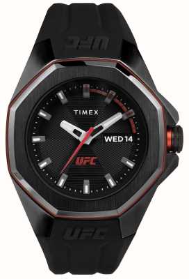 Timex x UFC Pro mostrador preto / silicone preto TW2V57300