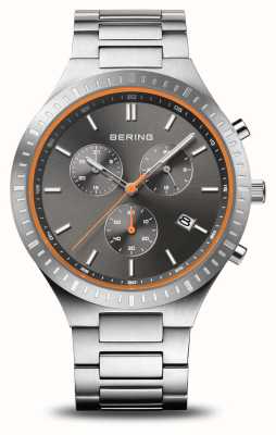 Bering Crono Titan | mostrador preto | pulseira de titânio 11743-709