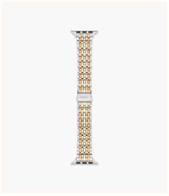 Fossil Pulseira de relógio Apple (38/40/41 mm) em aço inoxidável tricolor S380007