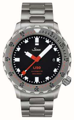 Sinn U50 | relógio de mergulho com pulseira jateada com miçangas 1050.010 BRACELET