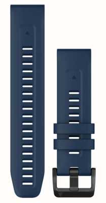 Garmin Somente pulseira de relógio Quickfit® 22 - azul capitão com detalhes em aço inoxidável preto 010-13111-31