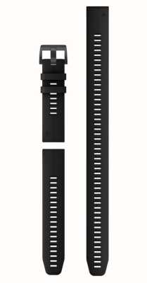 Garmin Somente pulseira de relógio Quickfit® 22 - silicone preto (conjunto de mergulho de 3 peças) 010-13113-02