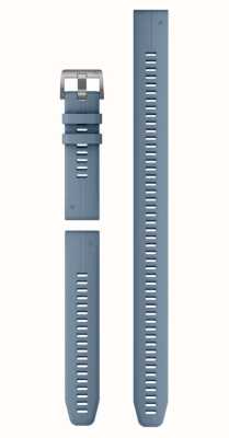 Garmin Somente pulseira de relógio Quickfit® 22 - silicone azul furacão (conjunto de mergulho de 3 peças) 010-13113-01