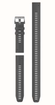 Garmin Somente pulseira de relógio Quickfit® 22 - silicone cinza ardósia (conjunto de mergulho de 3 peças) 010-13113-00