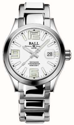Ball Watch Company Engenheiro iii lenda | 40mm | mostrador branco | pulseira de aço inoxidável | arco-íris NM9016C-S7C-WHR