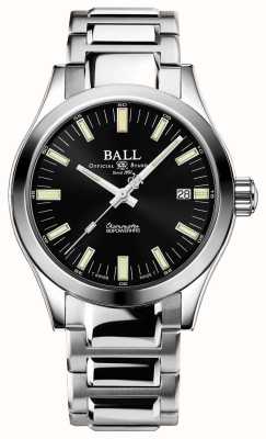 Ball Watch Company Ball Engineer M Marvellight (40mm) pulseira masculina de aço inoxidável com mostrador preto NM9032C-S1CJ-BK
