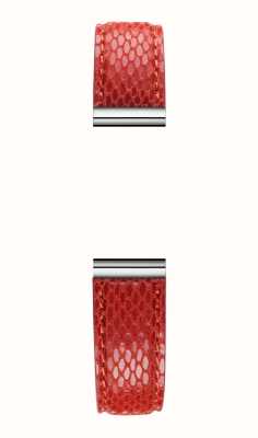 Herbelin Pulseira de relógio intercambiável Antarès - couro vermelho texturizado viper / aço inoxidável - somente pulseira BRAC17048A115