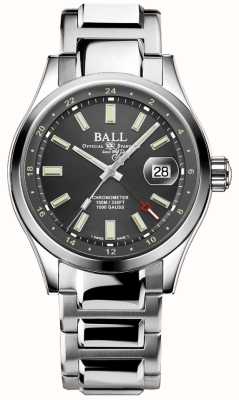 Ball Watch Company Engineer iii endurance 1917 gmt (41 mm) mostrador cinza / pulseira de aço inoxidável (clássico) GM9100C-S2C-GY