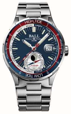 Ball Watch Company Explorador do oceano Roadmaster | 41mm | edição limitada | mostrador azul | pulseira de aço inoxidável DM3120C-SCJ-BE
