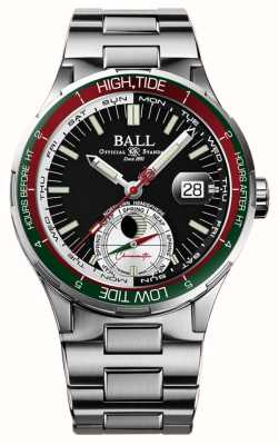 Ball Watch Company Explorador do oceano Roadmaster | 41mm | edição limitada | mostrador preto | pulseira de aço inoxidável DM3120C-S1CJ-BK