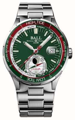 Ball Watch Company Explorador do oceano Roadmaster | 41mm | edição limitada | mostrador verde | pulseira de aço inoxidável DM3120C-S1CJ-GR