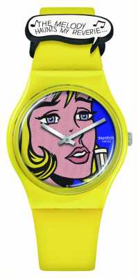 Swatch X moma - devaneio de roy lichtenstein, o relógio - jornada de arte swatch SO28Z117