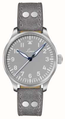 Laco Mostrador cinza Augsburg grau automático (39 mm) / pulseira de couro cinza 862161