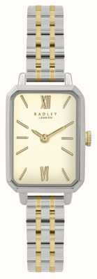 Radley Feminino | mostrador de ouro | pulseira de aço inoxidável de dois tons RY4619