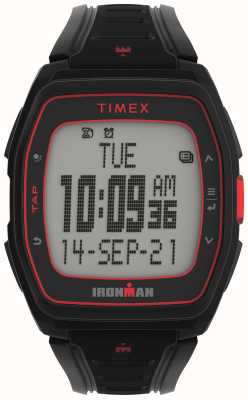 Timex Ironman t300 display digital / pulseira de borracha preta TW5M47500