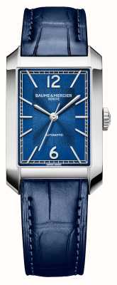 Baume & Mercier Relógio masculino hampton automático azul / pulseira de couro azul M0A10732