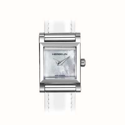 Herbelin Caixa de relógio Antarès - mostrador madrepérola / aço inoxidável - somente caixa H17144AP09