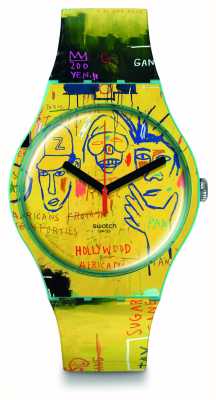 Swatch X jean-michel basquiat - africanos de hollywood por jean-michel basquiat - jornada de arte swatch SUOZ354