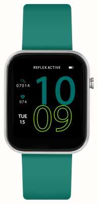 Reflex Active Smartwatch multifuncional Série 12 (38 mm) com mostrador digital / silicone verde esmeralda RA12-2151