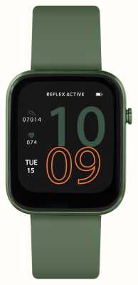 Reflex Active Smartwatch multifuncional Série 12 (38 mm) com mostrador digital / silicone verde floresta RA12-2156