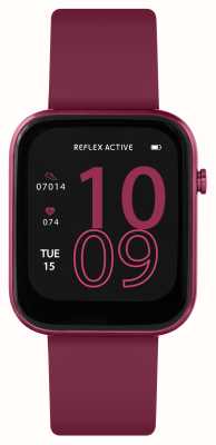 Reflex Active Smartwatch multifuncional Série 12 (38 mm) com mostrador digital / silicone vermelho berry RA12-2158