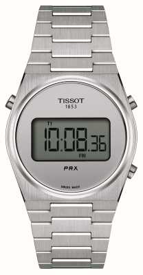 Tissot Mostrador digital prx digital (35 mm) / pulseira de aço inoxidável T1372631103000
