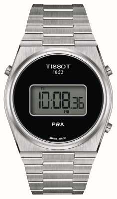 Tissot Prx digital (40 mm) mostrador digital preto / pulseira de aço inoxidável T1374631105000