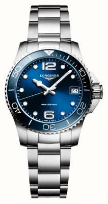 LONGINES Hydroconquest (32 mm) mostrador azul / pulseira em aço inoxidável L33704966