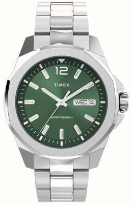 Timex Essex Avenue masculino (44 mm) mostrador verde / pulseira de aço inoxidável TW2W13900