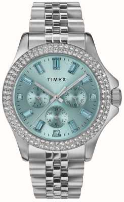 Timex Mostrador azul kaia feminino (40 mm) / pulseira de aço inoxidável TW2V79600
