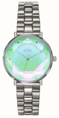 STORM Elexi ice feminino (33 mm) mostrador verde / pulseira de aço inoxidável 47504/IC