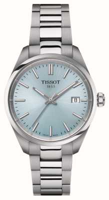 Tissot Pr 100 (34 mm) mostrador azul / pulseira em aço inoxidável T1502101135100