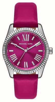 Michael Kors Mostrador rosa Lexington (38 mm) feminino / pulseira de couro rosa MK4749