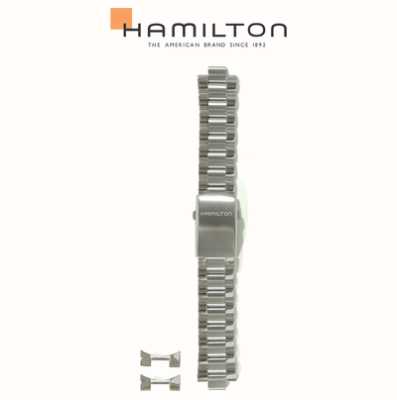 Hamilton Straps Aço inoxidável 22 mm - somente pulseira cáqui azul marinho H695775103