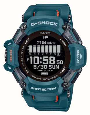 Relógio de fitness digital bluetooth Casio g-squad azul-petróleo GBD-H2000-2ER