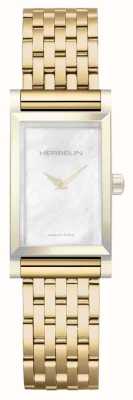Herbelin Pulseira de relógio intercambiável Antarès - somente pulseira de aço inoxidável pvd dourado BRAC17048P