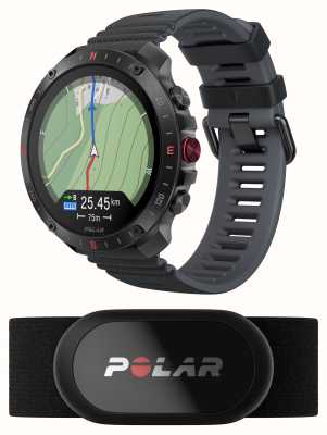Polar Grit x2 pro premium gps relógio esportivo inteligente preto com sensor h10 (s-l) 900110286