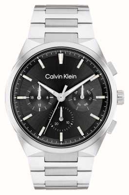Calvin Klein Distinguir masculino (44 mm) mostrador preto / pulseira de aço inoxidável 25200459