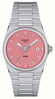 Tissot Mostrador rosa Prx (35 mm) / pulseira em aço inoxidável T1372101133100