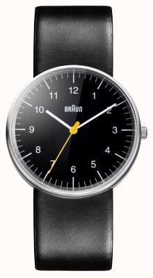 Braun Relógio de quartzo preto masculino com pulseira preta BN0021BKBKG