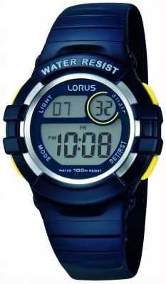 Lorus Pulseira de borracha azul para relógio digital R2381HX9
