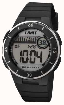 Limit Mostrador digital unissex com pulseira preta 5556.68